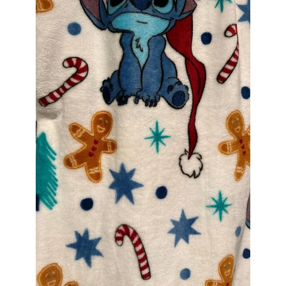 2025 Disney Christmas Stitch Plush Throw Blanket